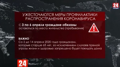 В Крыму ужесточают меры профилактики распространения коронавируса