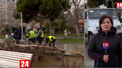 На Ялту обрушился сильный ураган