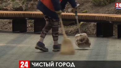 Уровень профессии дворника  выведут на новый уровень в Ялте