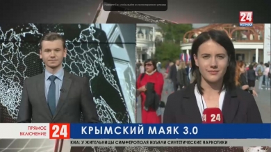 Шествие участников Всероссийского молодёжного фестиваля в Ялте