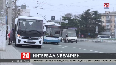 В Симферополе количество общественного транспорта сократили в два раза