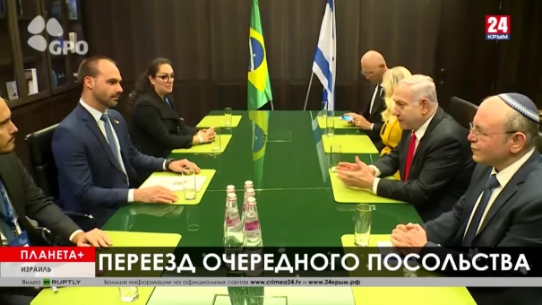 Планета+. Перенос посольства Бразилии в Израиле, ордер на арест Гуайдо, поддержка Кэрри Лэм в Пекине, жертвы землетрясения на Филиппинах