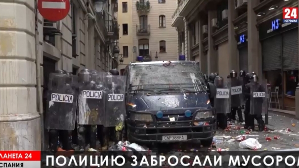 Планета 24: коротко о разном: беспорядки в Испании, бунт в Ливане, митинг в Гонконге