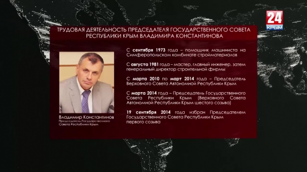 Владимира Константинова избрали на должность Председателя Государственного Совета Республики Крым
