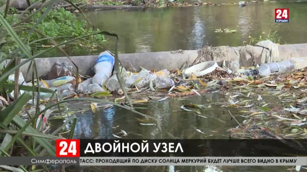 На улице Береговой в Симферополе реконструируют набережную реки Славянки